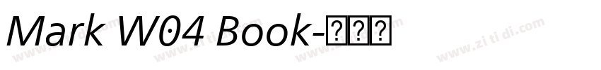 Mark W04 Book字体转换